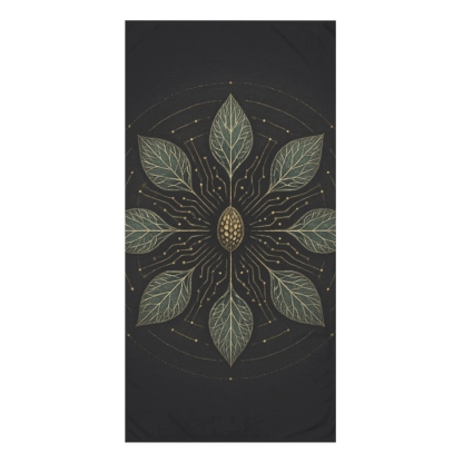 Vein Circuit Mandala custom towels