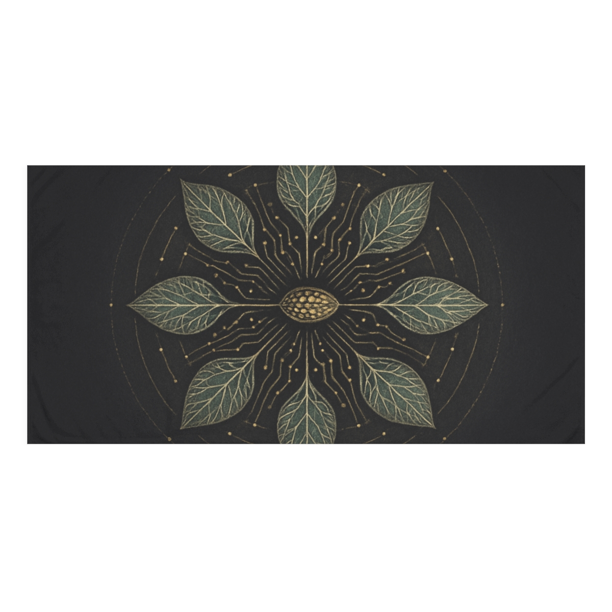 Vein Circuit Mandala custom towels