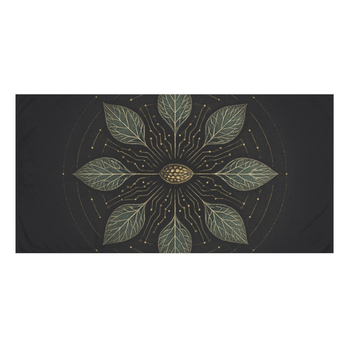 Vein Circuit Mandala custom towels