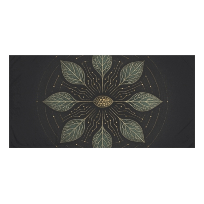 Vein Circuit Mandala custom towels