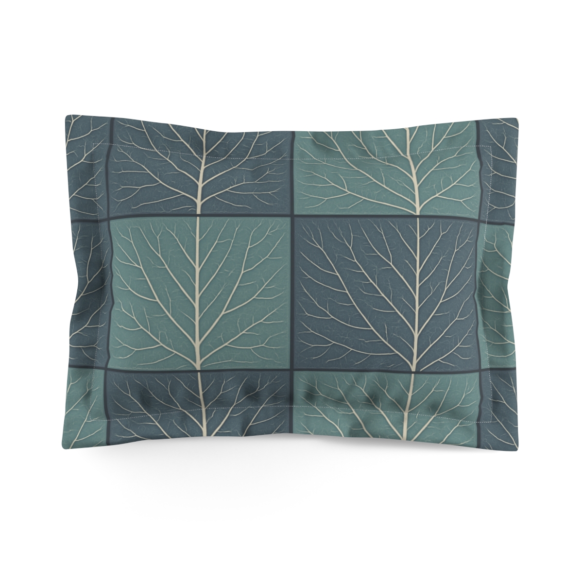 Vein Echo Grid designer printed pillows