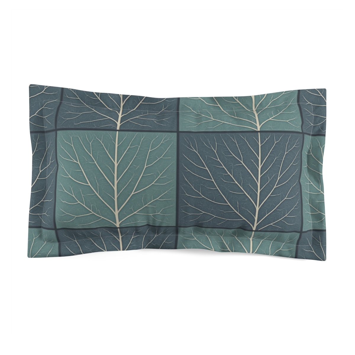 Vein Echo Grid designer printed pillows