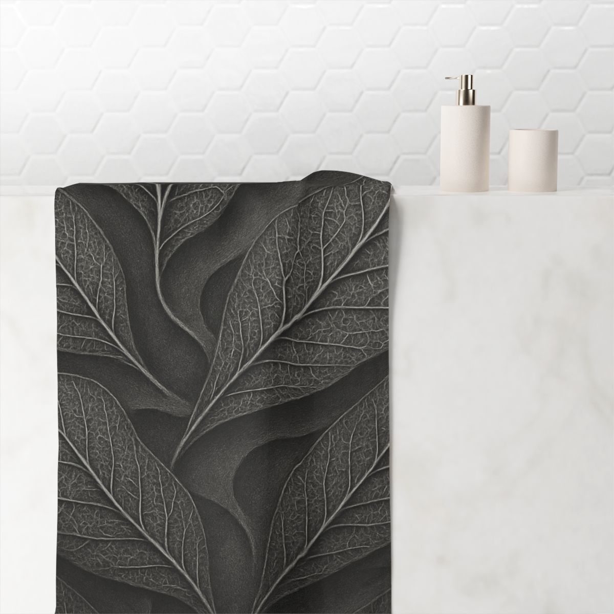 Vein Lace Topography custom towels