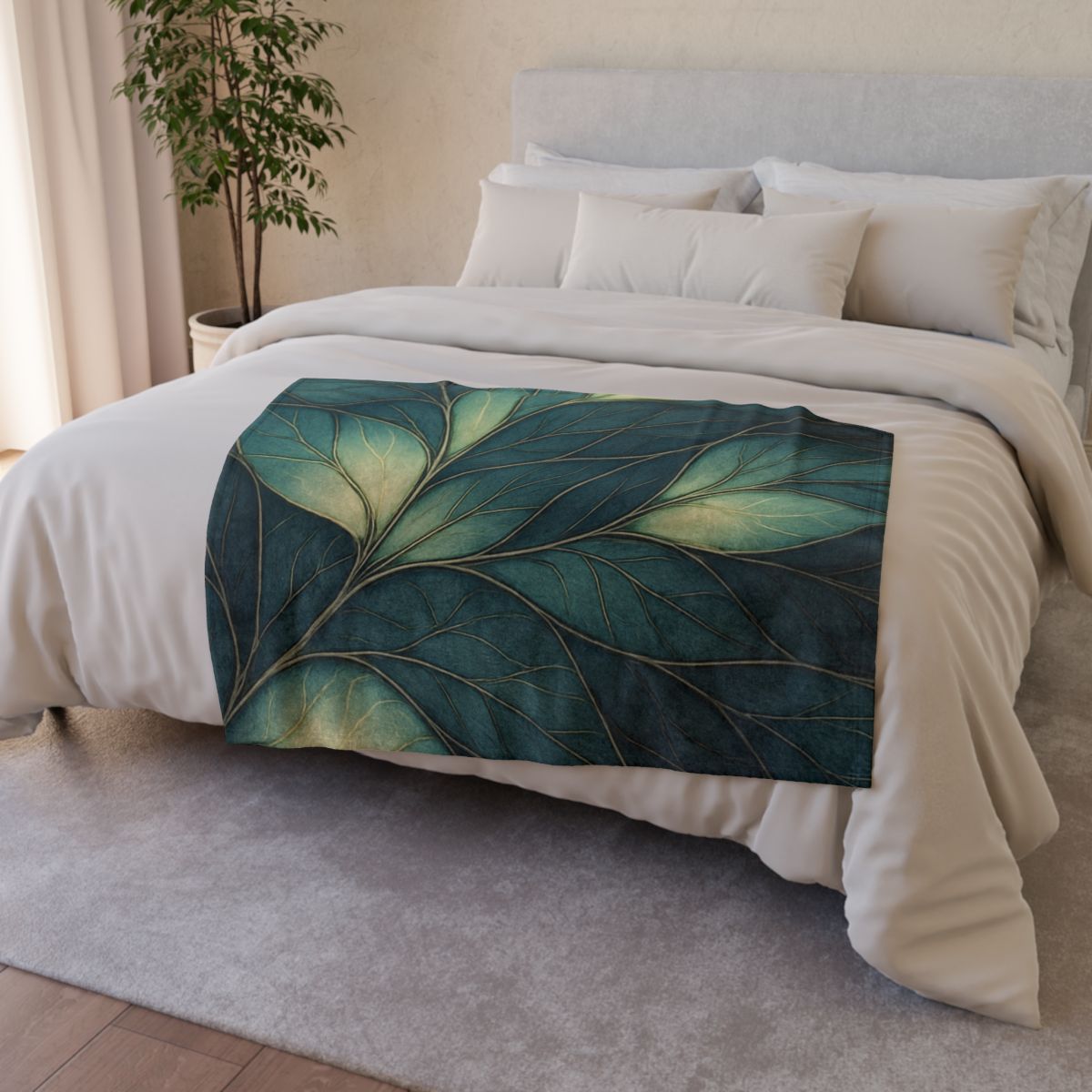 Vein Lattice Aurora Bloom stylish throw blankets
