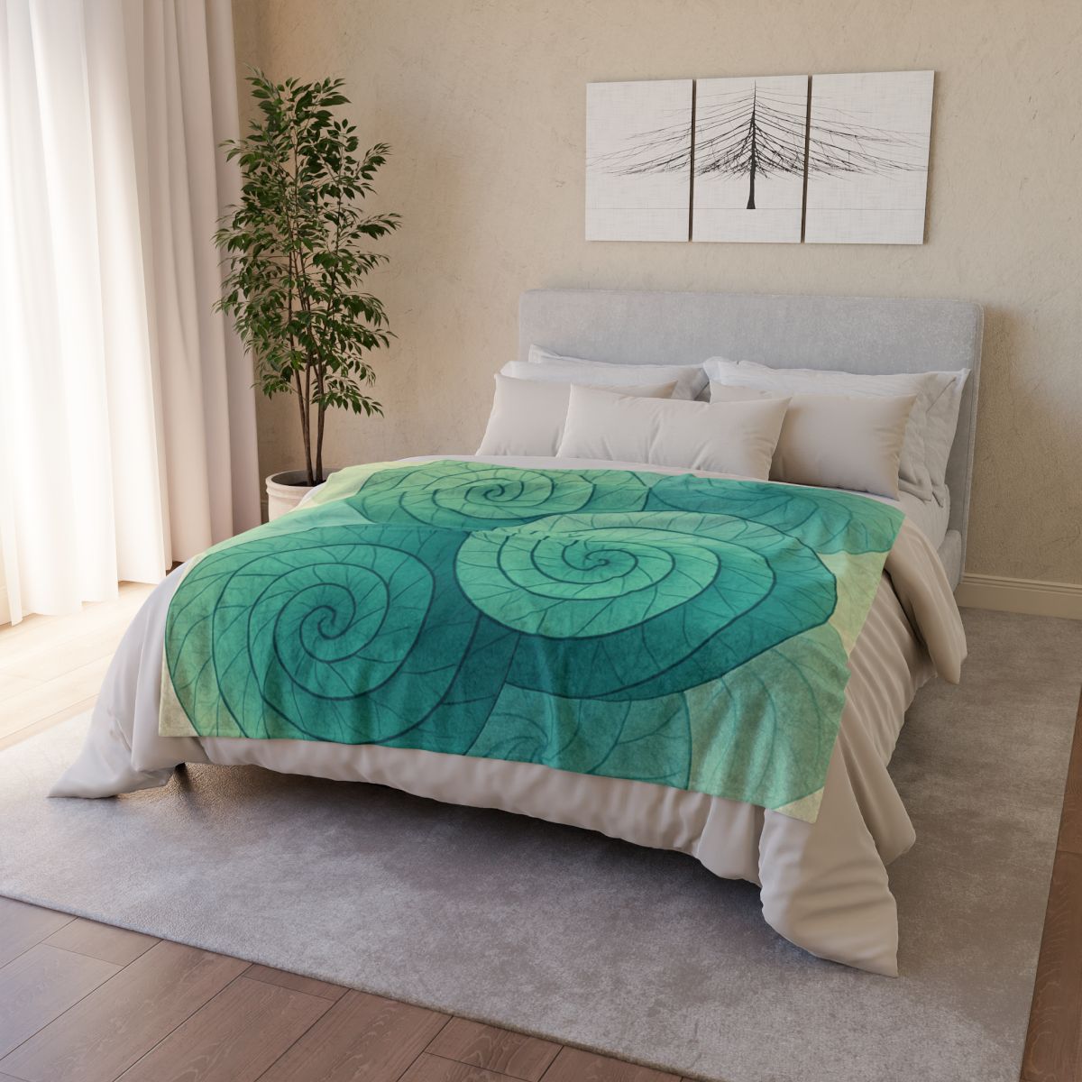 Vein Spiral Canopy trendy patterned blankets