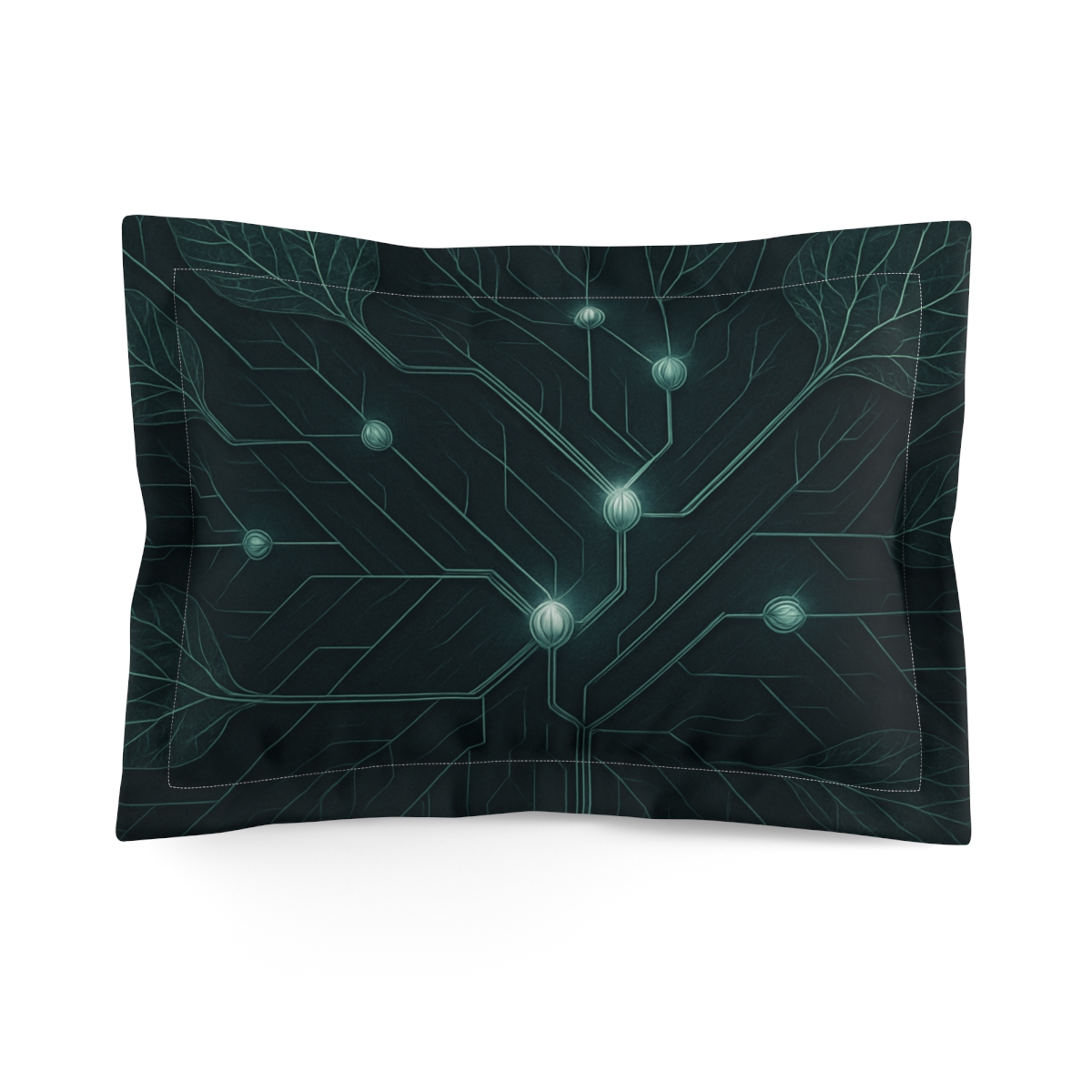 Veinwork Circuit Bloom unique shape pillows