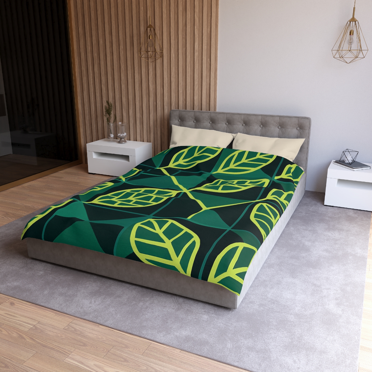 Veinwork Geometry Grid trendy bedroom duvets