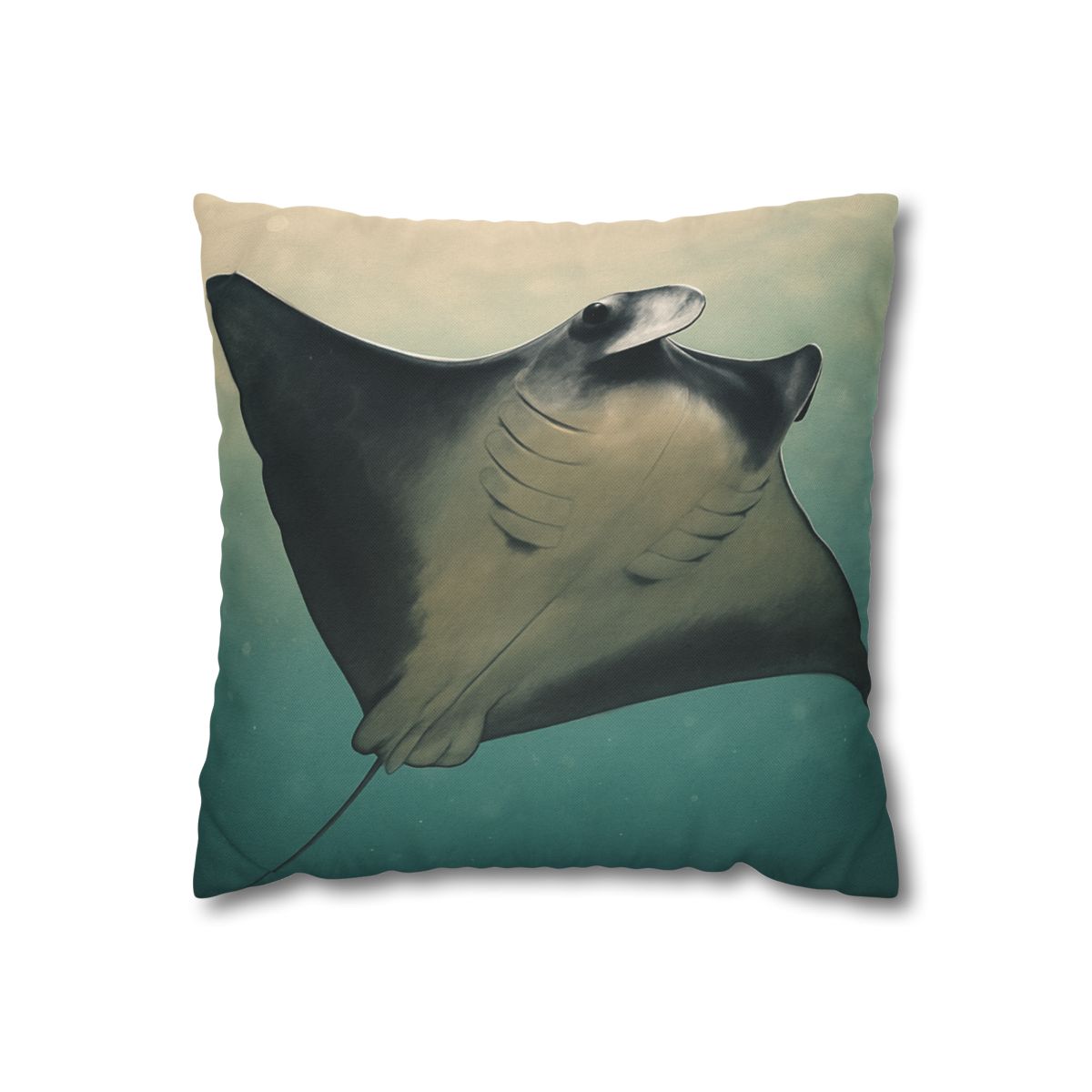 Velvet Current Manta Ray custom pillow cases