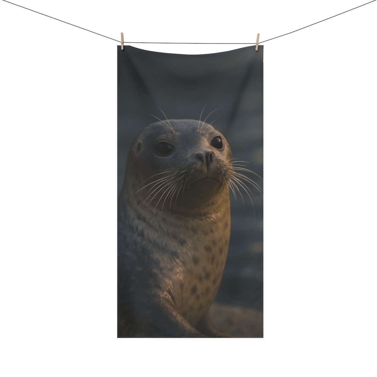 Velvet Dusk Harbor Seal custom towels