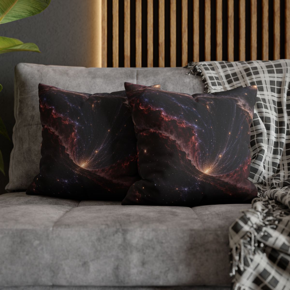 Velvet Redshift Chasm comfortable bedding pillow covers [AI-fabfdab3-a50865077b6e]