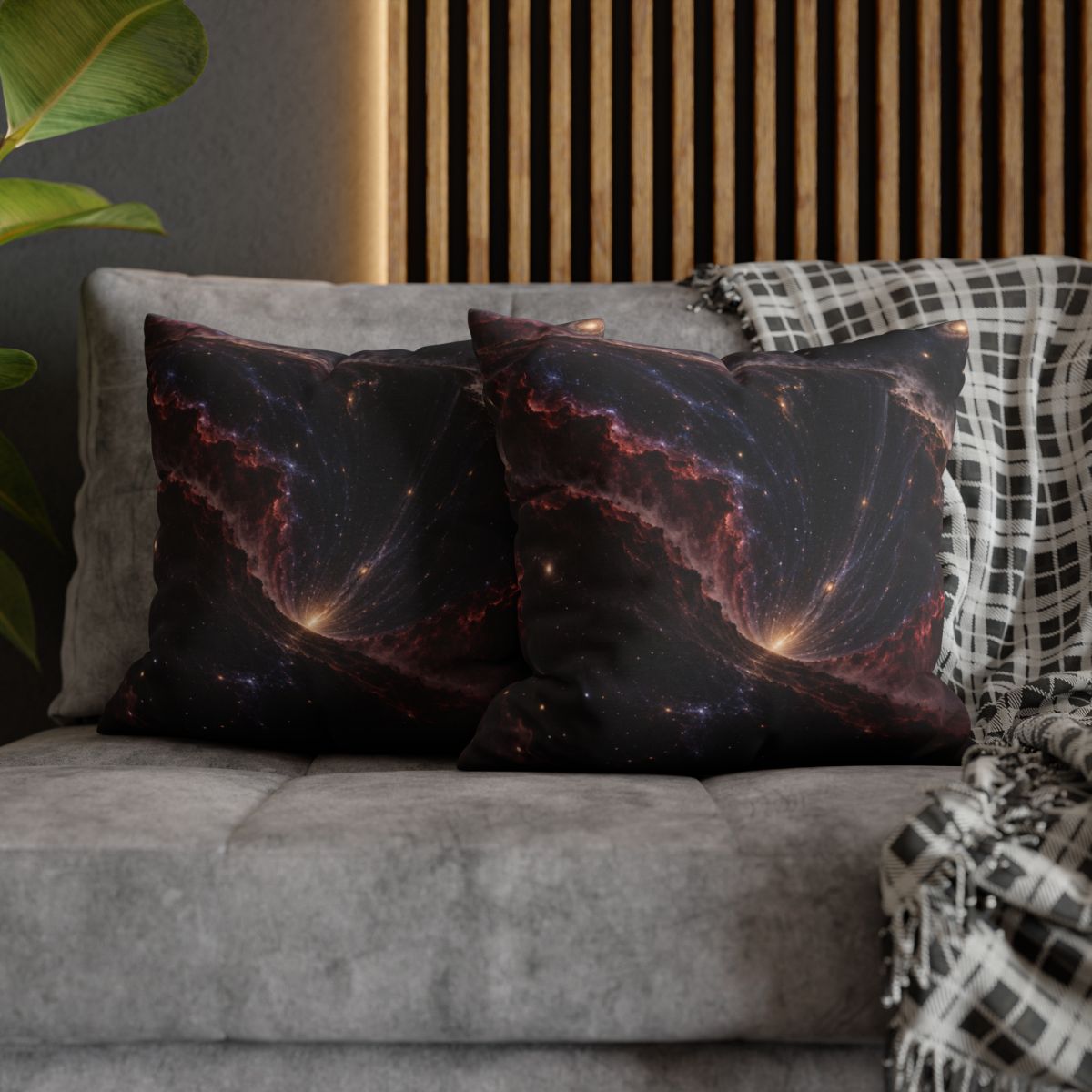Velvet Redshift Chasm comfortable bedding pillow covers [AI-fabfdab3-4699490d2ffe]