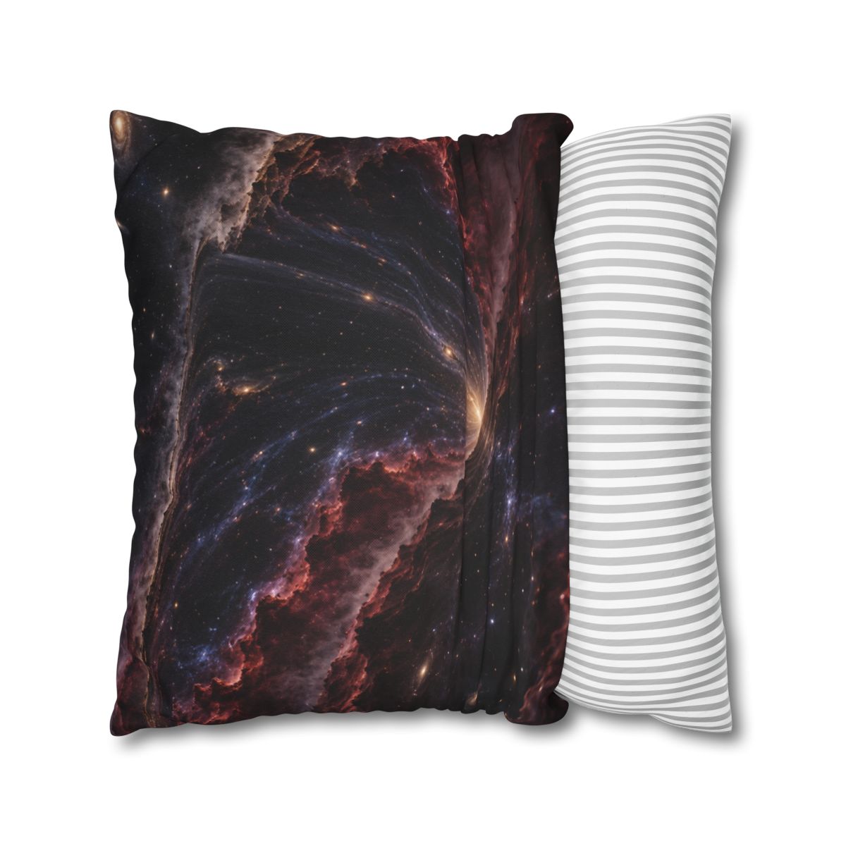 Velvet Redshift Chasm comfortable bedding pillow covers [AI-fabfdab3-648e111f522e]