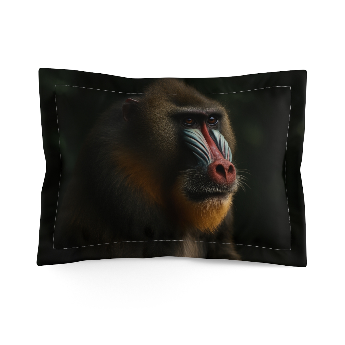 Velvet Shadow Mandrill designer printed pillows