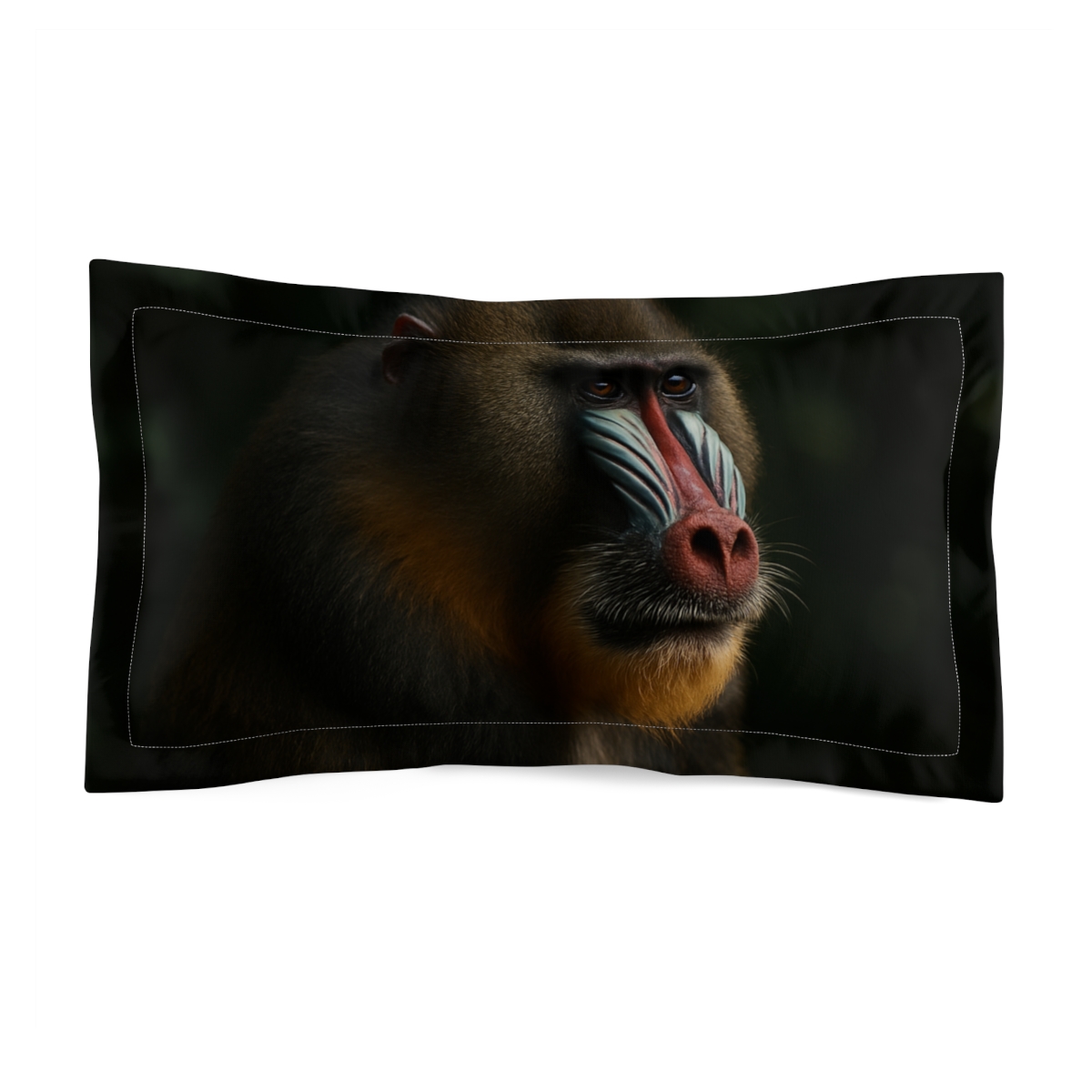 Velvet Shadow Mandrill designer printed pillows