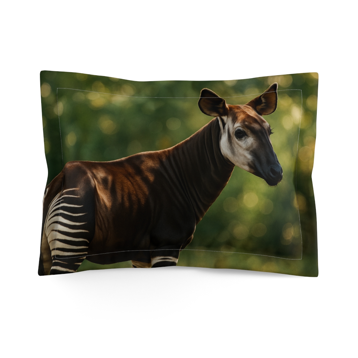 Velvet Shadow Okapi designer printed pillows