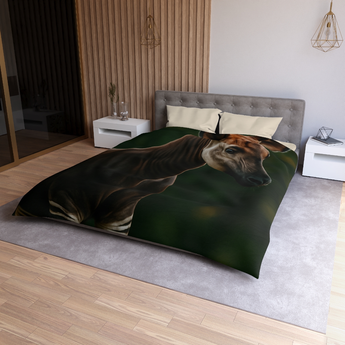 Velvet Shadow Okapi duvets for gifts