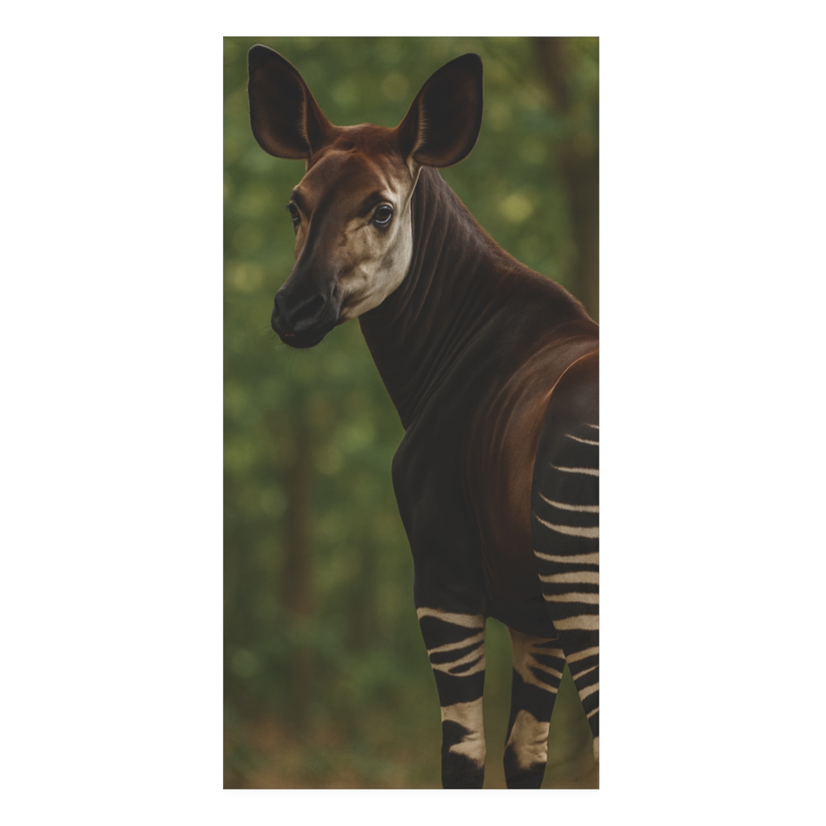 Velvet Shadow Okapi designer printed towels