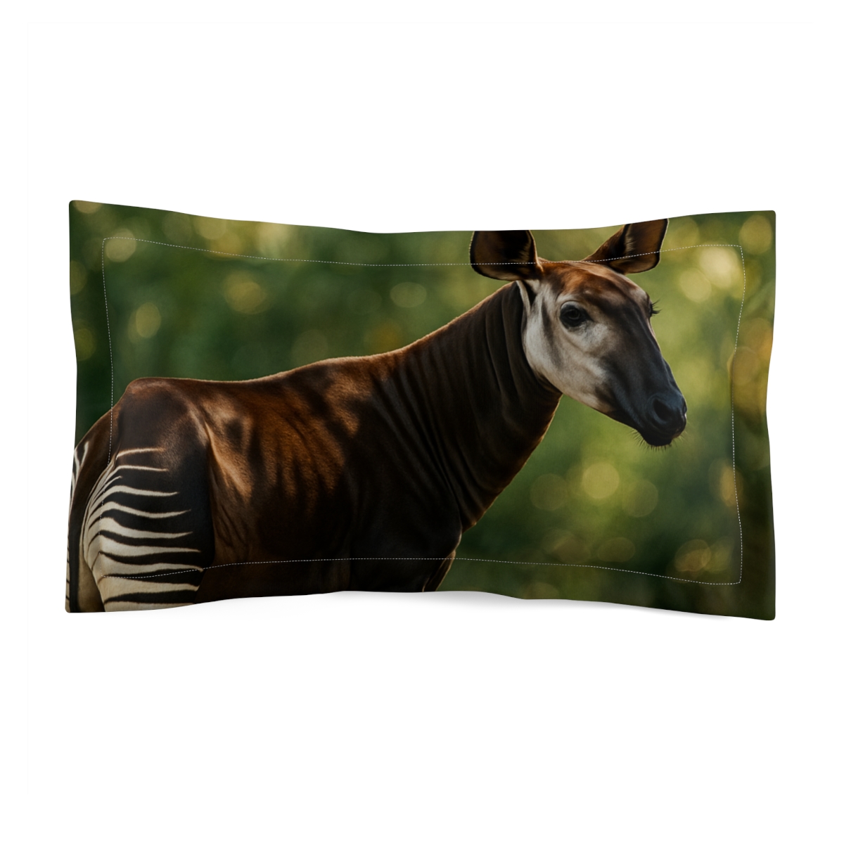 Velvet Shadow Okapi designer printed pillows