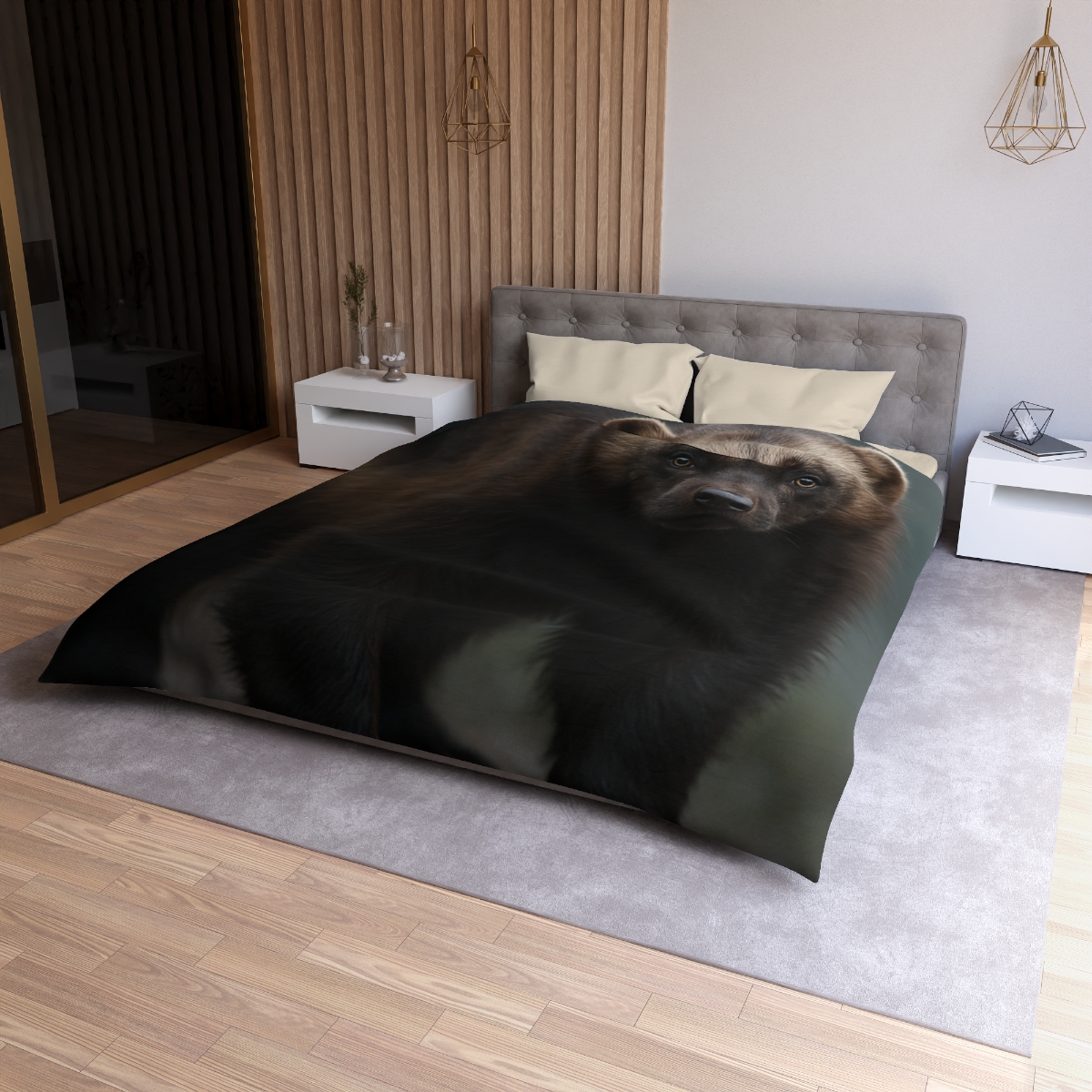 Velvet Shadow Wolverine designer printed duvets