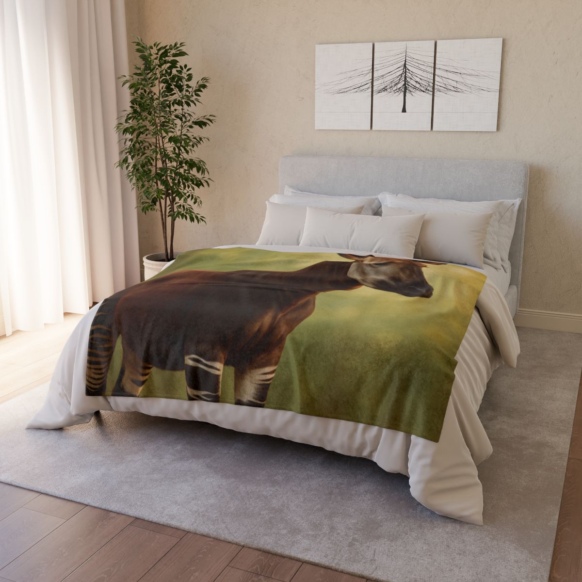 Velvet Stride Okapi stylish throw blankets