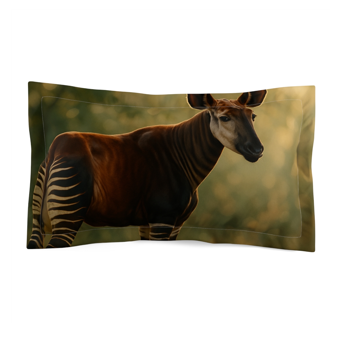 Velvet Stripes Okapi custom pillows