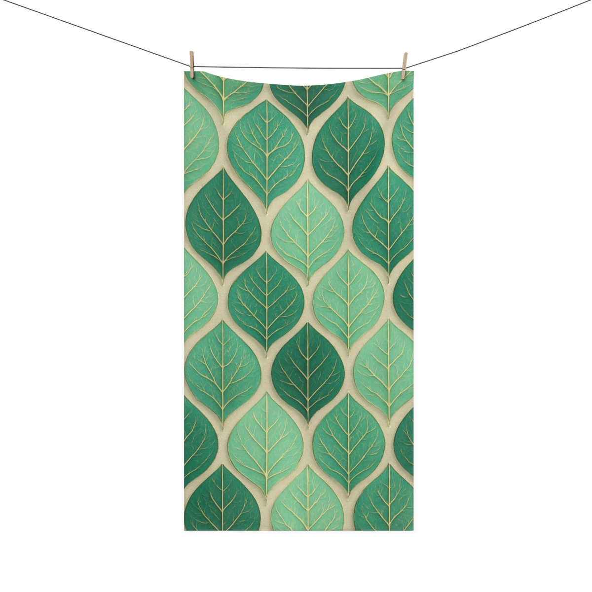 Venation Lace Grid designer printed towels