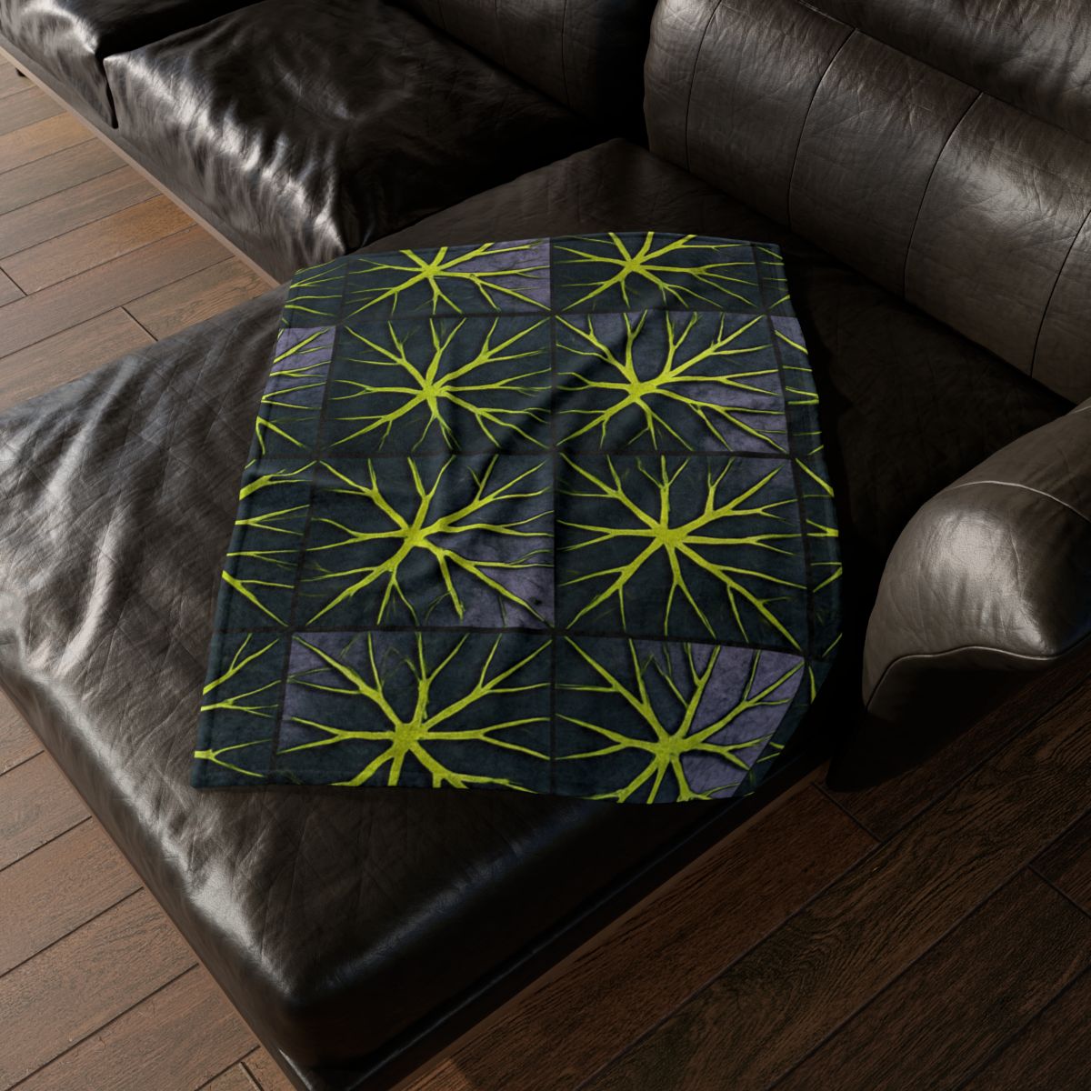 Venation Starburst Mosaic trendy patterned blankets