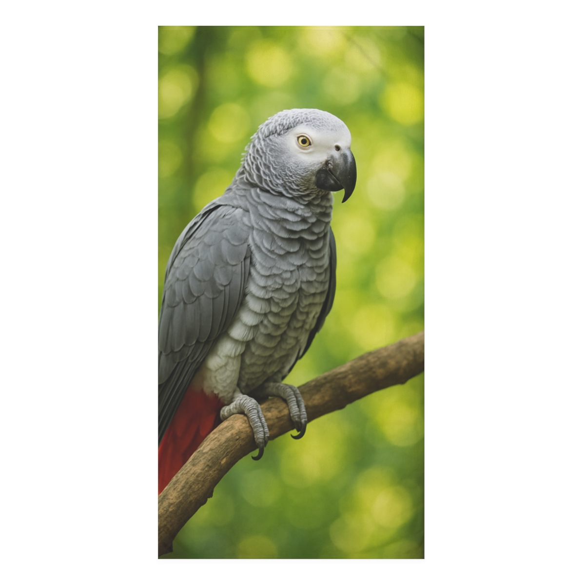 Verdant Guardian African Grey Parrot custom towels
