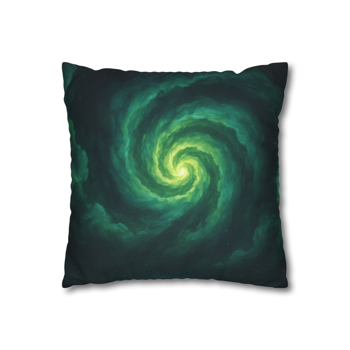Verdant Nebula Swirl soft cotton pillow cases