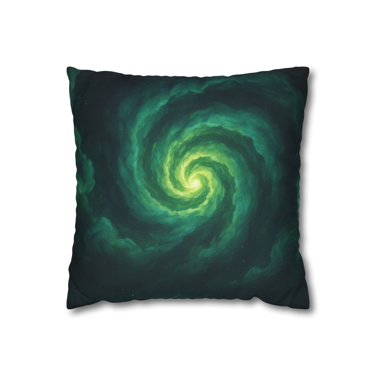 Verdant Nebula Swirl soft cotton pillow cases