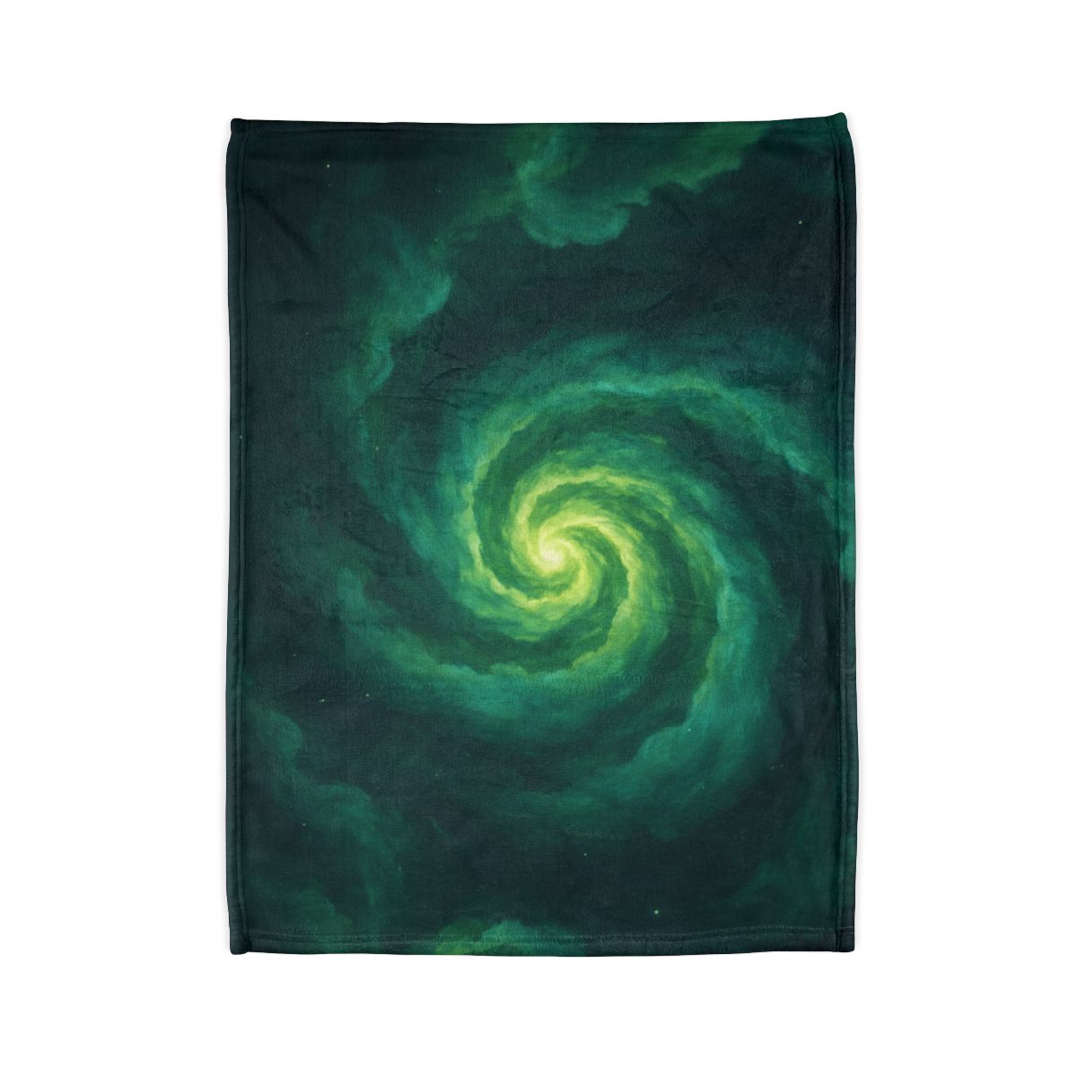 Verdant Nebula Swirl custom blankets