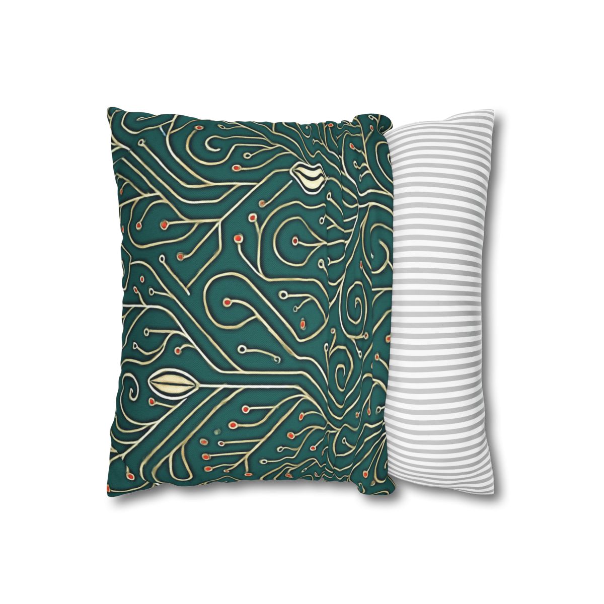 Vine Circuit Filigree designer print pillow cases