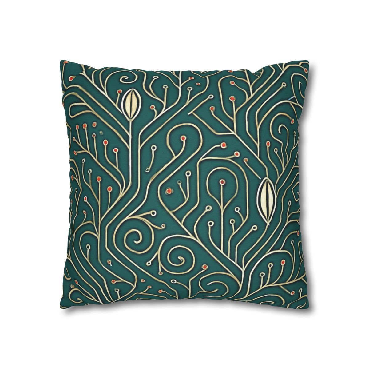 Vine Circuit Filigree designer print pillow cases