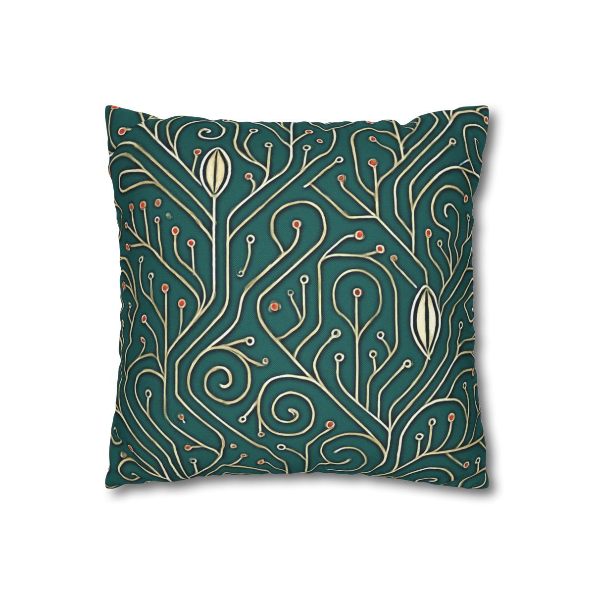 Vine Circuit Filigree designer print pillow cases