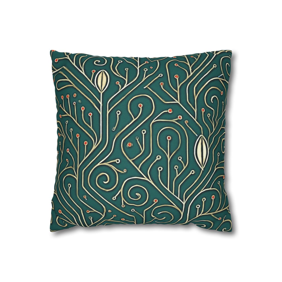 Vine Circuit Filigree designer print pillow cases