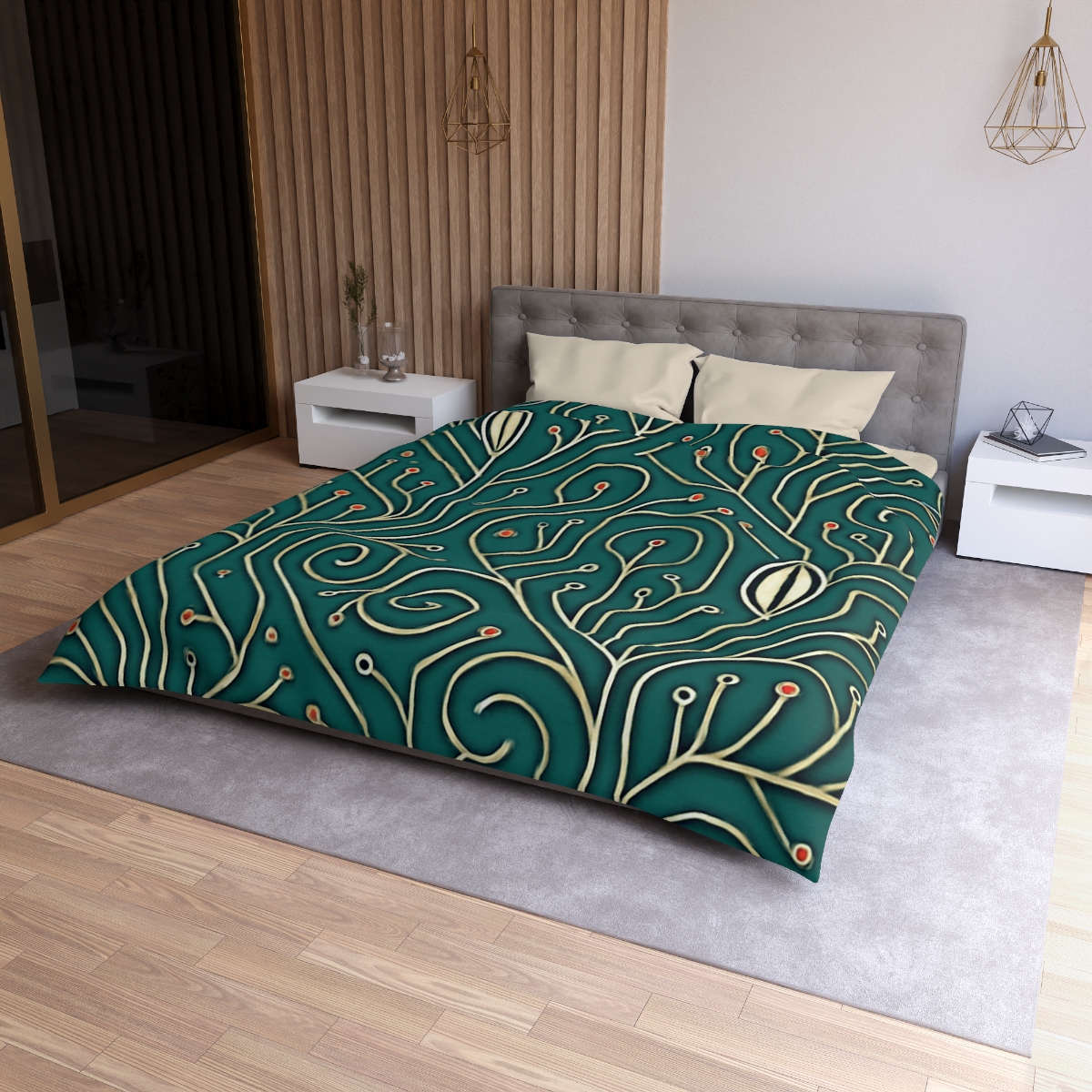 Vine Circuit Filigree duvets for gifts