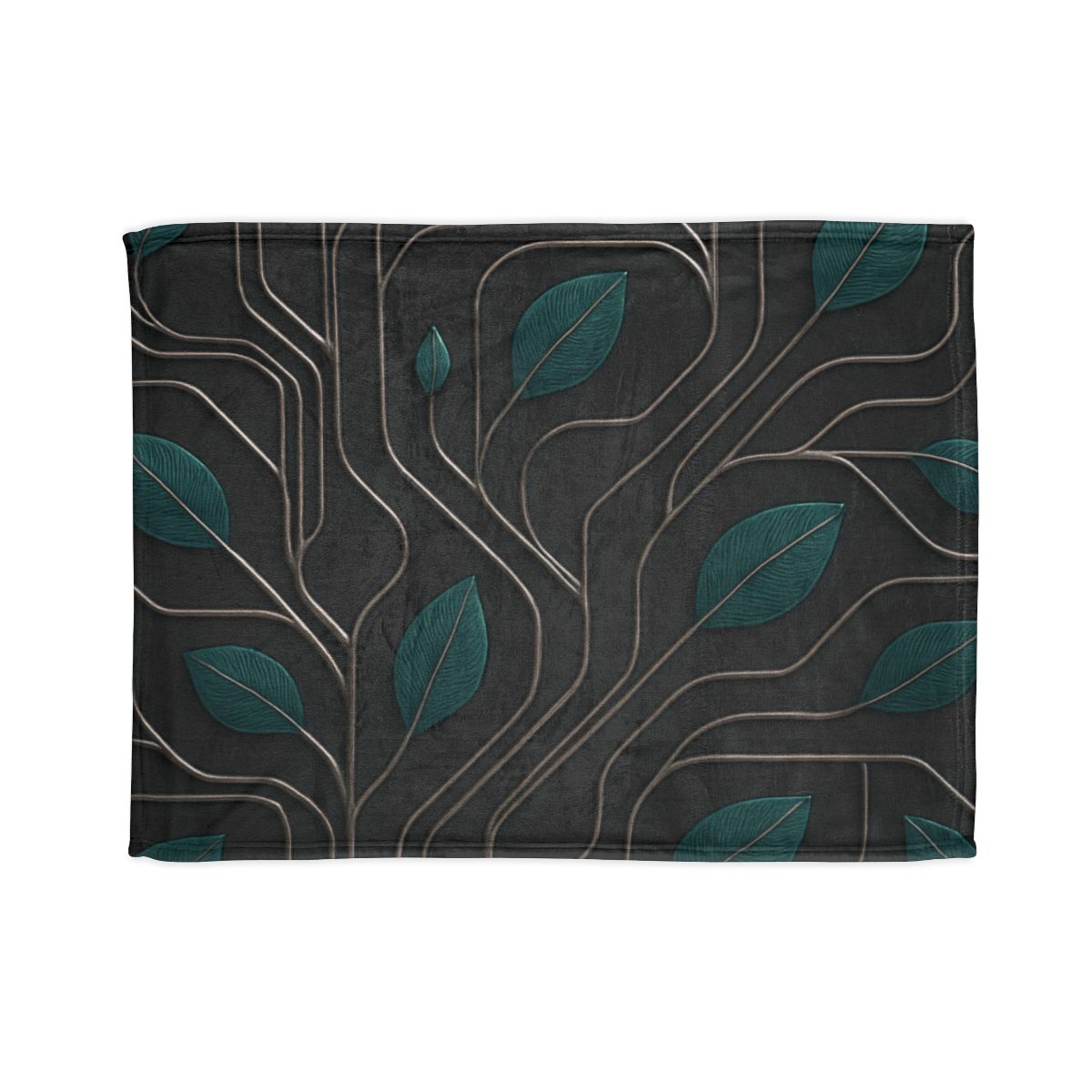 Vine Circuit Filigree soft fleece blankets