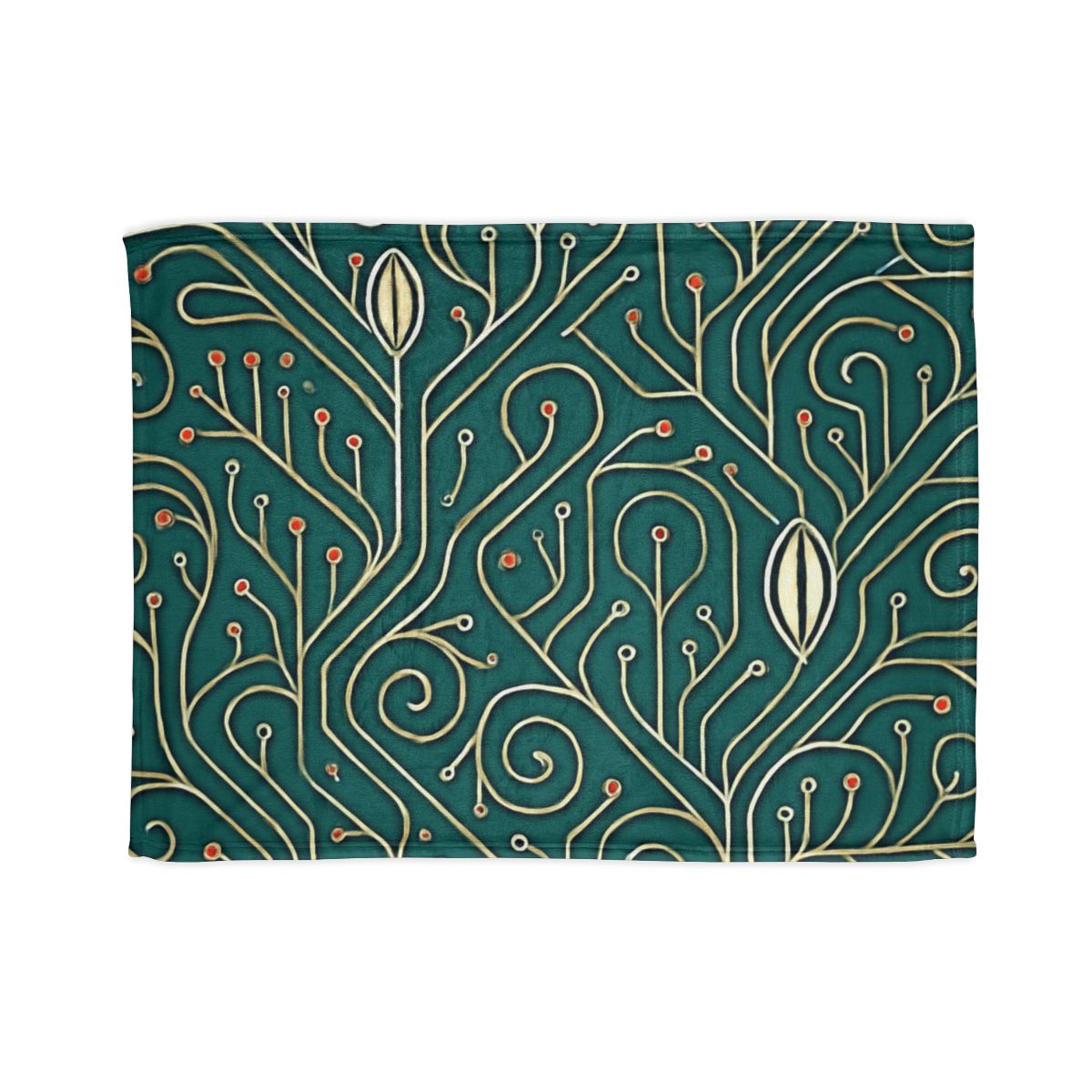 Vine Circuit Filigree trendy patterned blankets