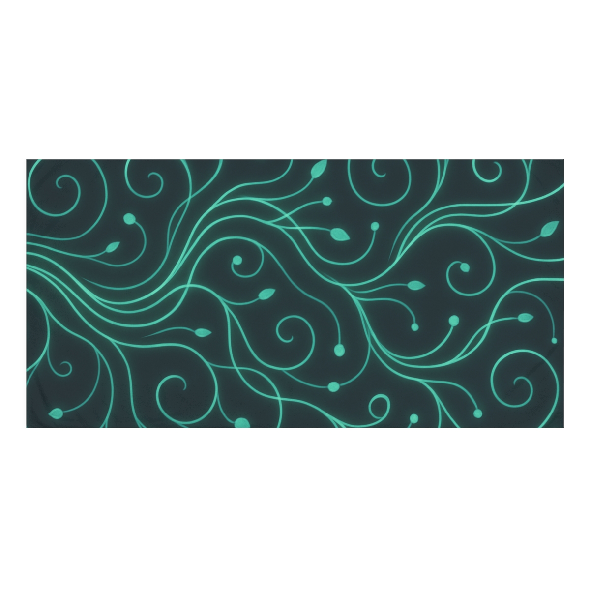 Vine Circuit Geometry stylish beach towels