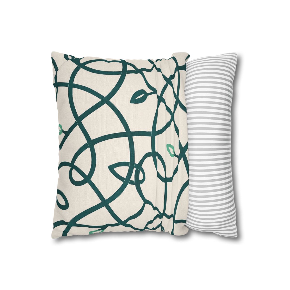 Vine Circuit Interlace personalized pillow covers