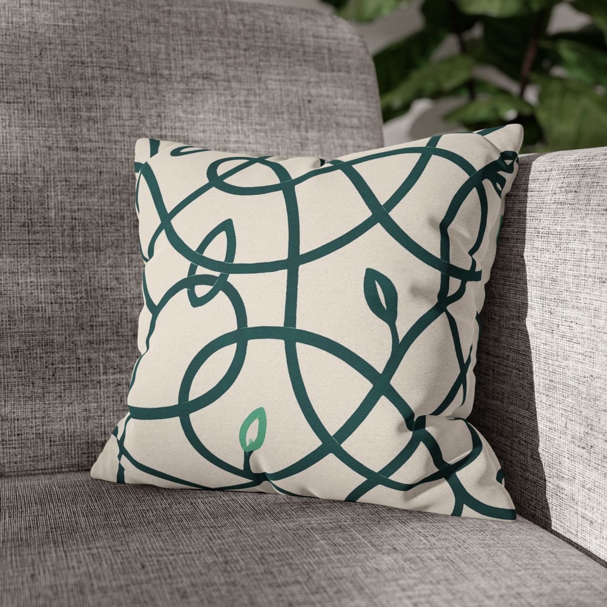 Vine Circuit Interlace personalized pillow covers