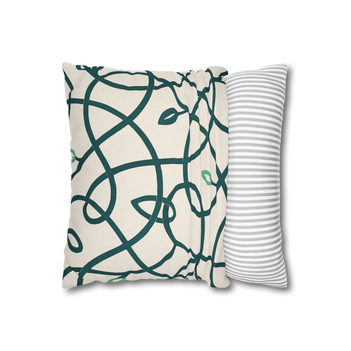 Vine Circuit Interlace personalized pillow covers