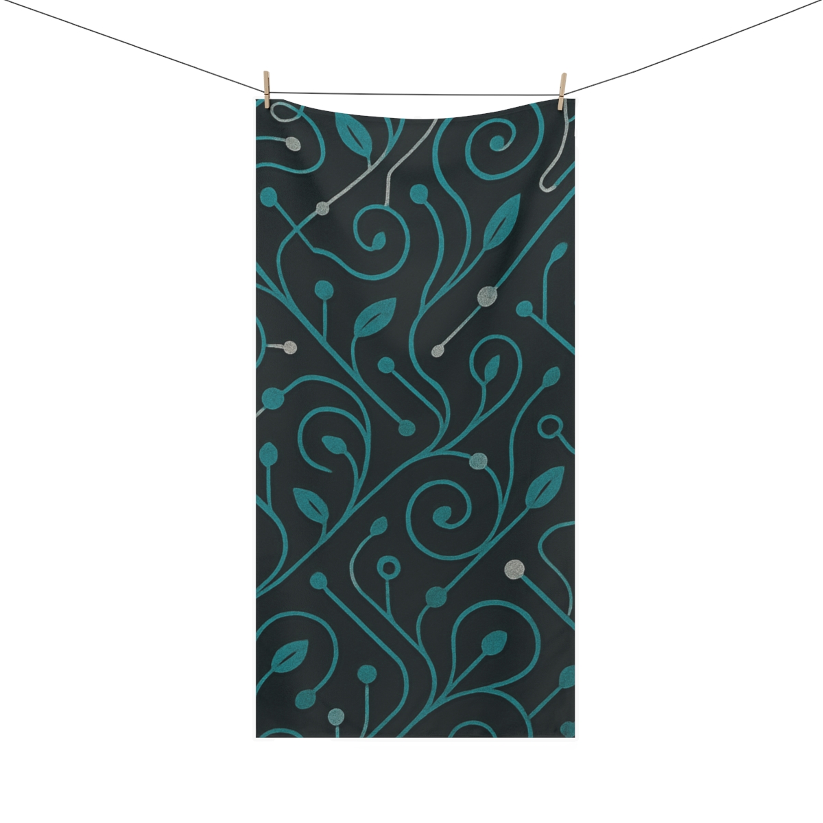 Vine Circuit Lattice trendy hand towels