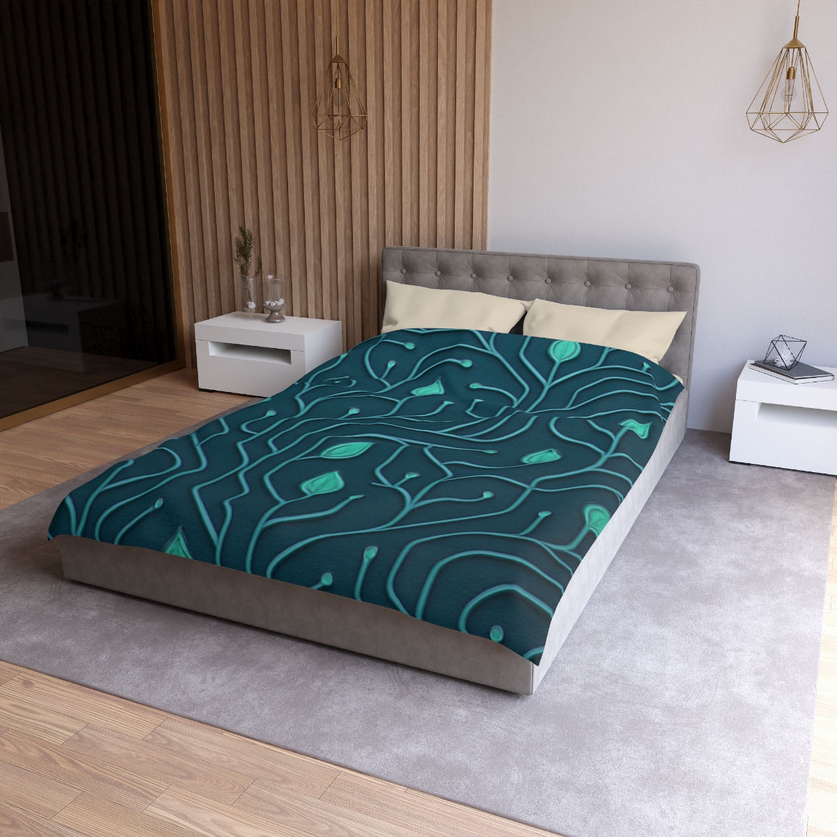 Vine Circuit Lattice personalized bedding duvets