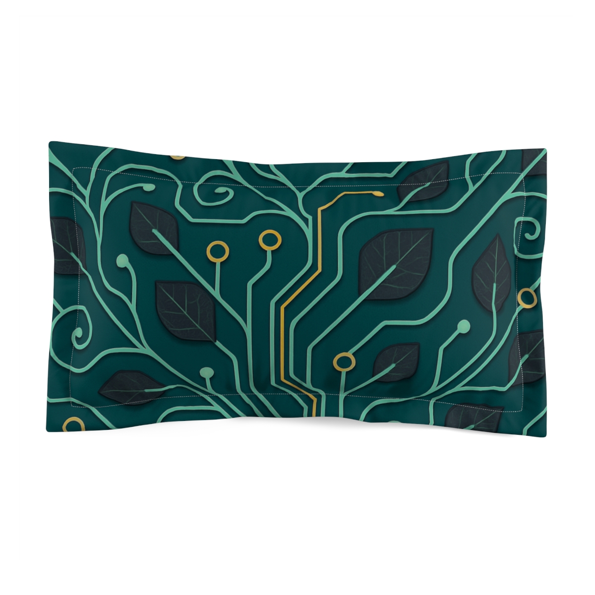 Vine Circuit Lattice stylish throw pillows