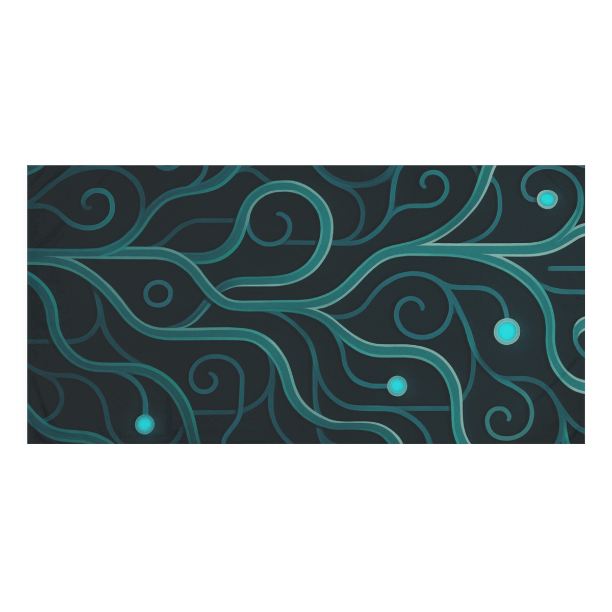 Vine Circuit Lattice designer printed towels