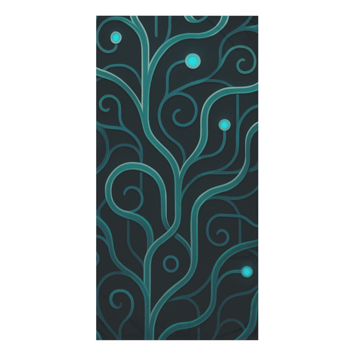 Vine Circuit Lattice designer printed towels