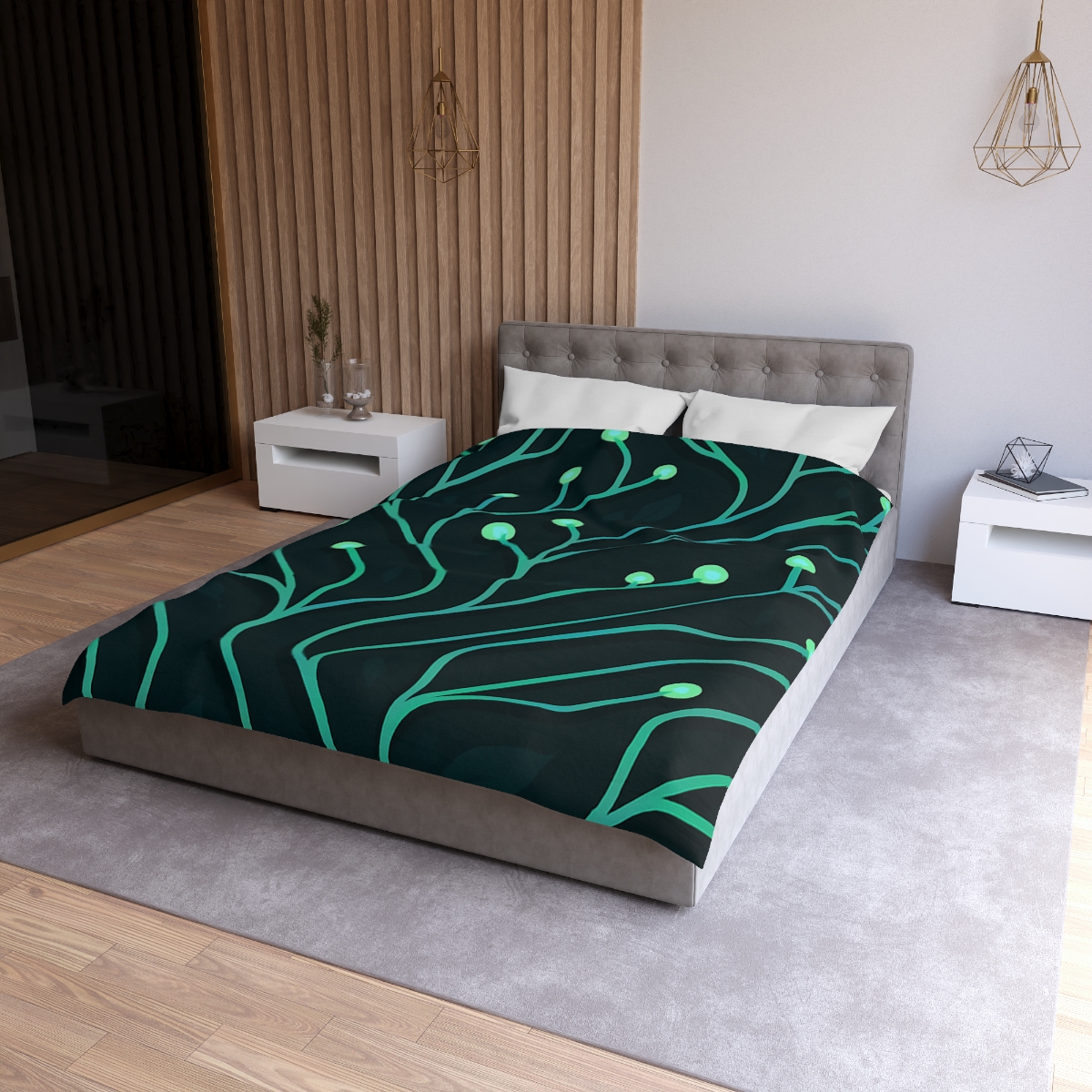 Vine Circuit Lattice soft comforter duvets
