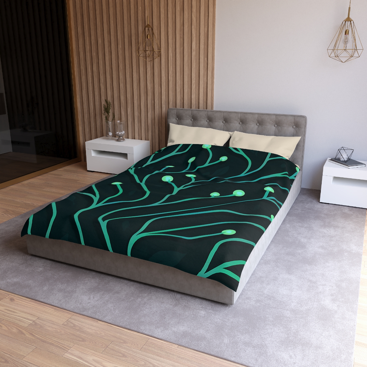 Vine Circuit Lattice soft comforter duvets