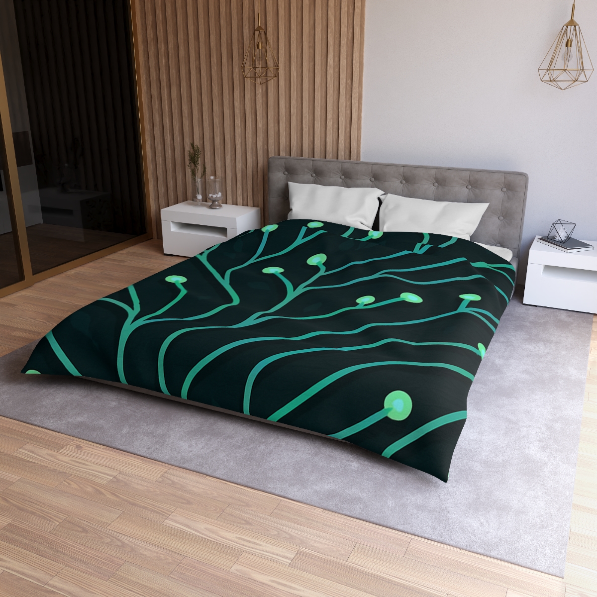 Vine Circuit Lattice soft comforter duvets